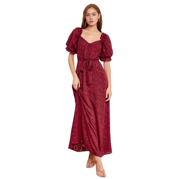 Lulus Dresses & Skirts - Lulu’s Forever Loving You Puff Sleeve Maxi Dress